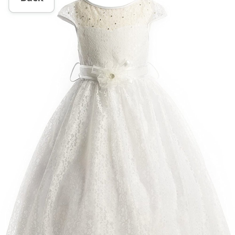 Flower girl or first communion Ivory dress